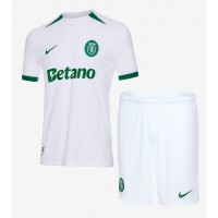 Camiseta Sporting CP Segunda Equipación Replica 2024-25 para niños mangas cortas (+ Pantalones cortos)